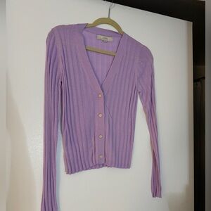 Lavender cardigan/long sleeve shirt